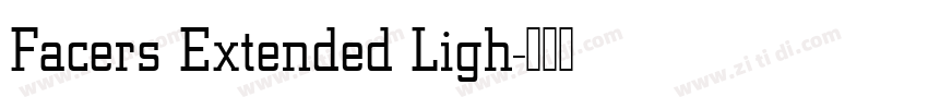 Facers Extended Ligh字体转换